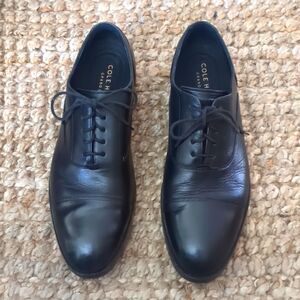 Cole Haan Broadway Leather Cap-Toe Oxfords Grand OS Technology Comfort 9.5